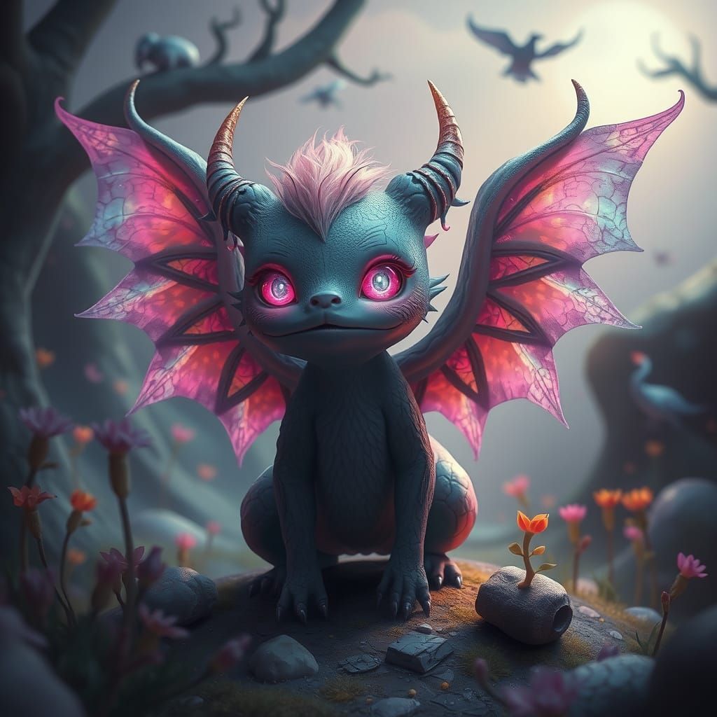 Mystical Creature in Whimsical Sahur Scene