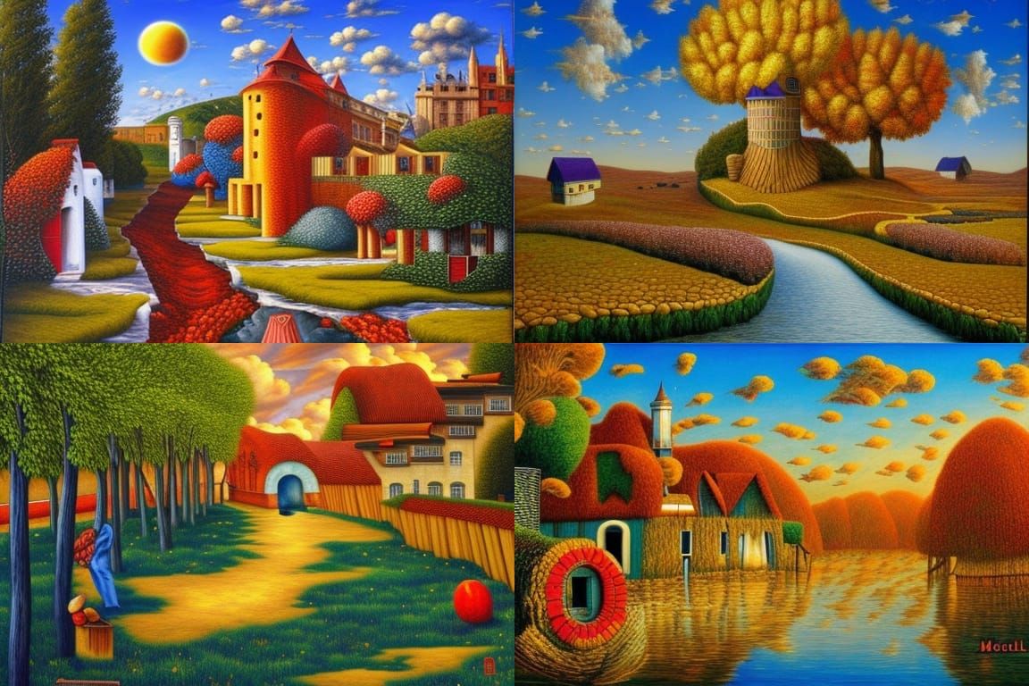 Surreal Landscape in Cheval Style