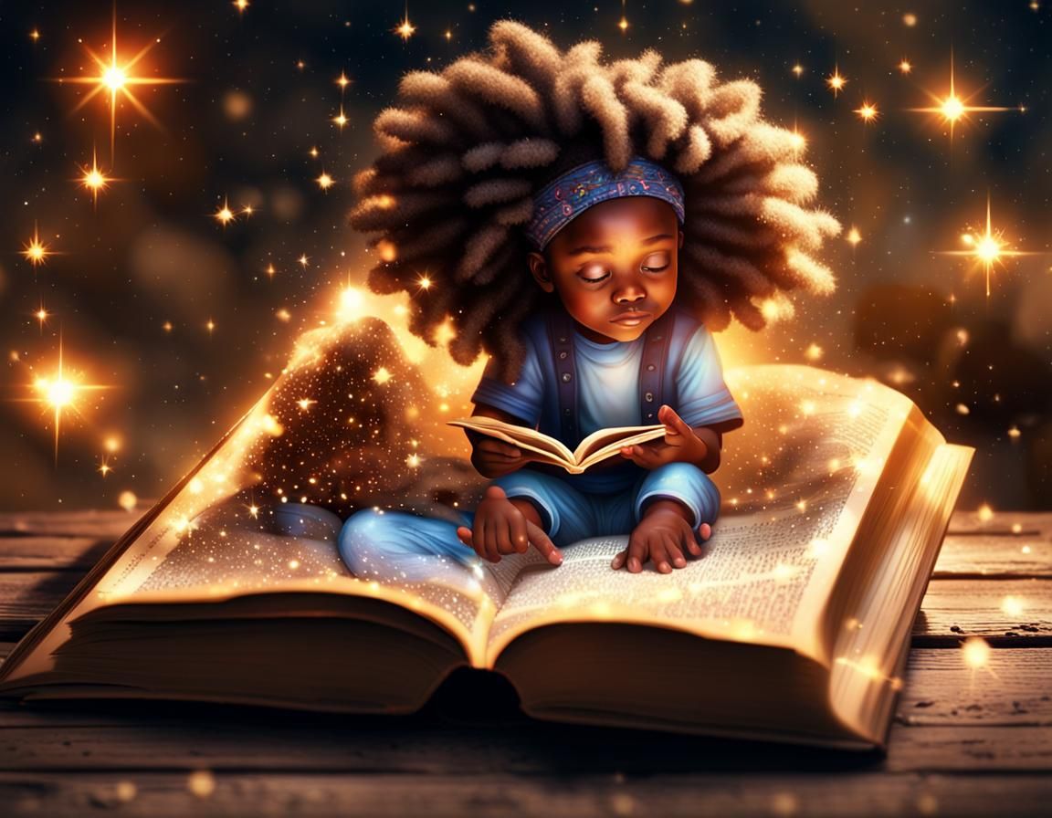 African American Children's Fantasy Book Scene