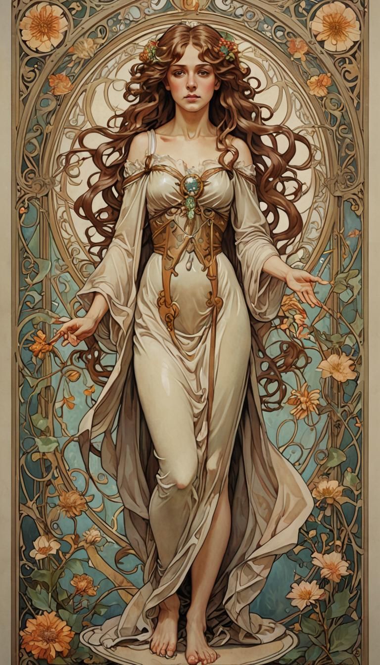 Hermione Granger in Art Nouveau Style
