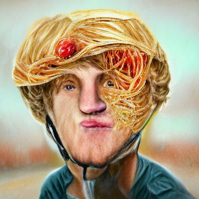 Spaghetti Logan Paul. Bicycle Helmet. Mental Disability. Down's Syndrome. Valentine. 8K Resolution. DeviantArt. HD.