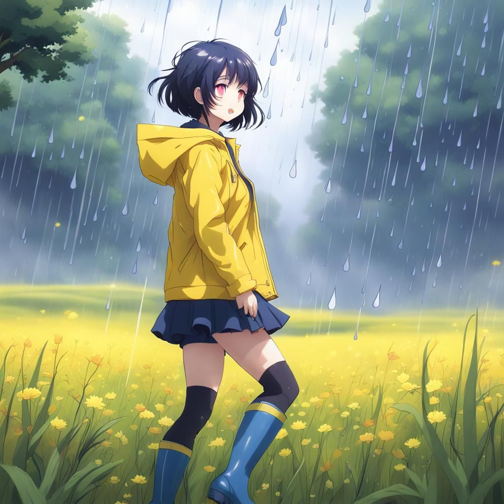 Girl in Yellow Raincoat, Anime Key Visual