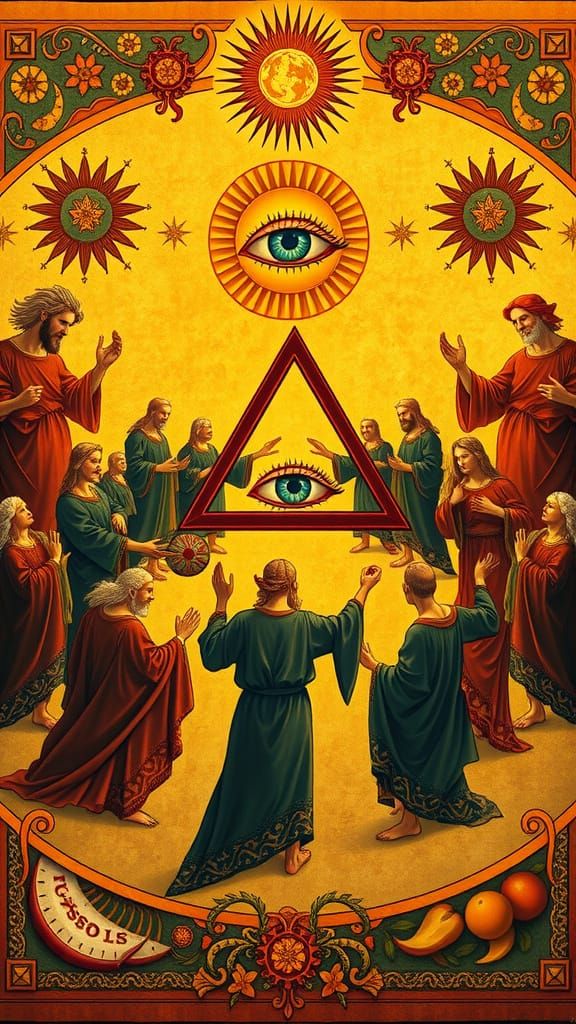 Renaissance Ritual Dance with Dionysian Symbols