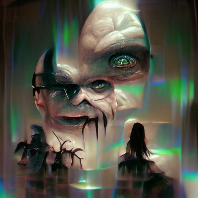 Sinister Landscape Art in Painterly Style