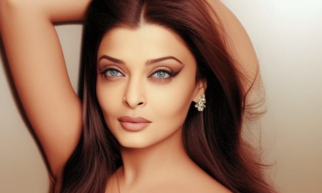Digital Portrait of Aishwarya Rai