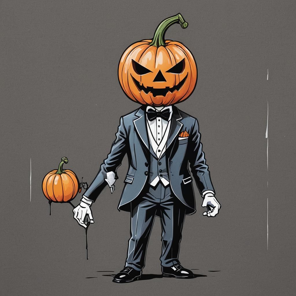 Pump from Spooky Month in Pop Art Style