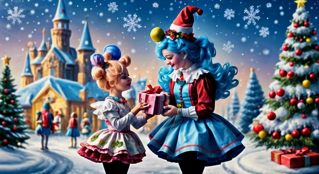 Cotton Candy Fairy Gifts Christmas Clown Fairy