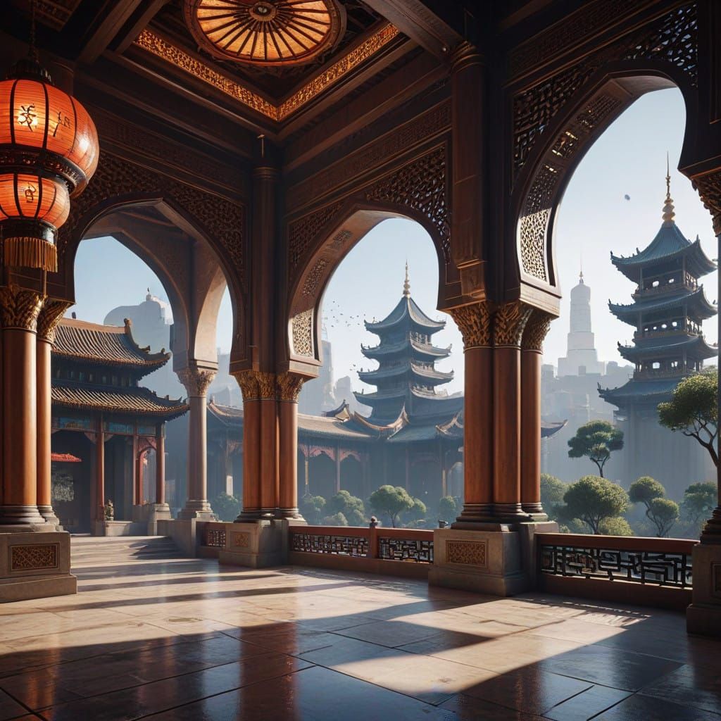 Ethereal Palace of Eastern Opulence