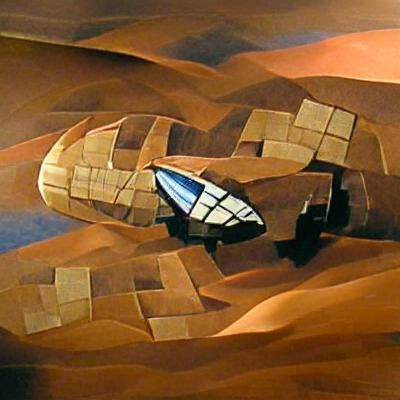 Cubist Heighliner from Dune