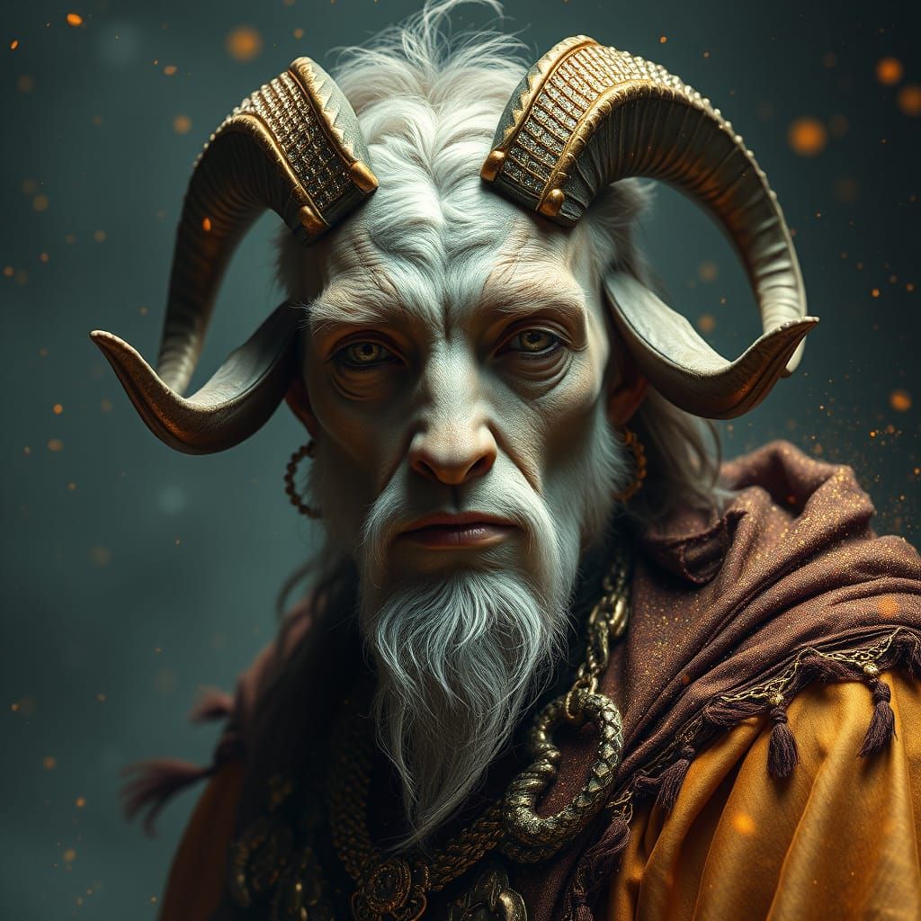 Glittering Goat Man Hybrid Transformation