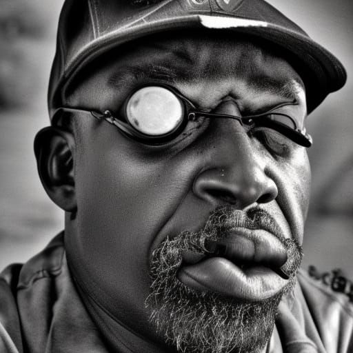 Hyperrealistic Image of Uncle Ruckus in Sharp Focus