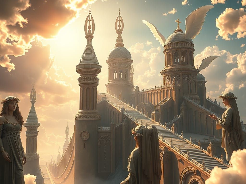 Surrealistic Vision of Celestial Harmony