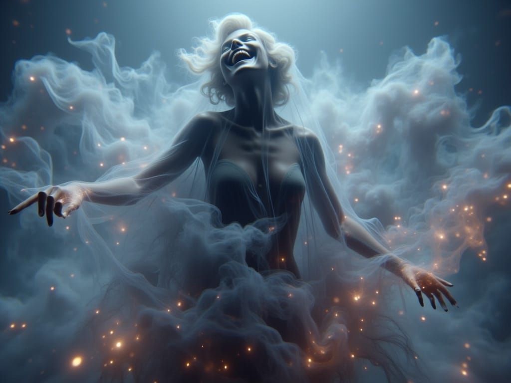 Ethereal Marilyn Monroe Apparition in Baroque Style