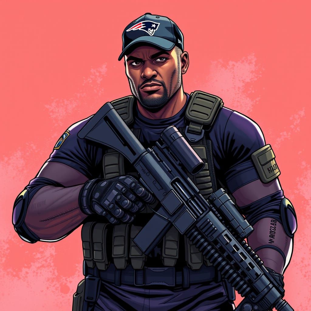 Tactical Operative in Hyper-Realistic Illustration