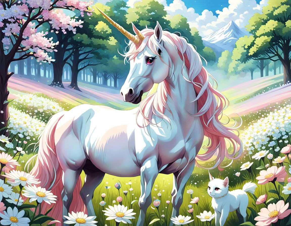 Unicorn and cat