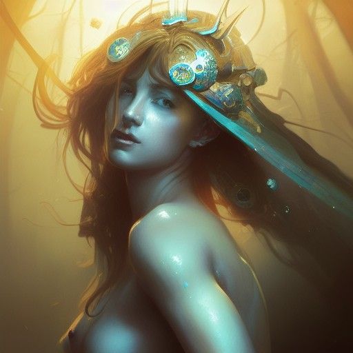 Portrait of a Brave Nymph Queen