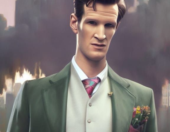 high quality portrait of Matt Smith, the british actor