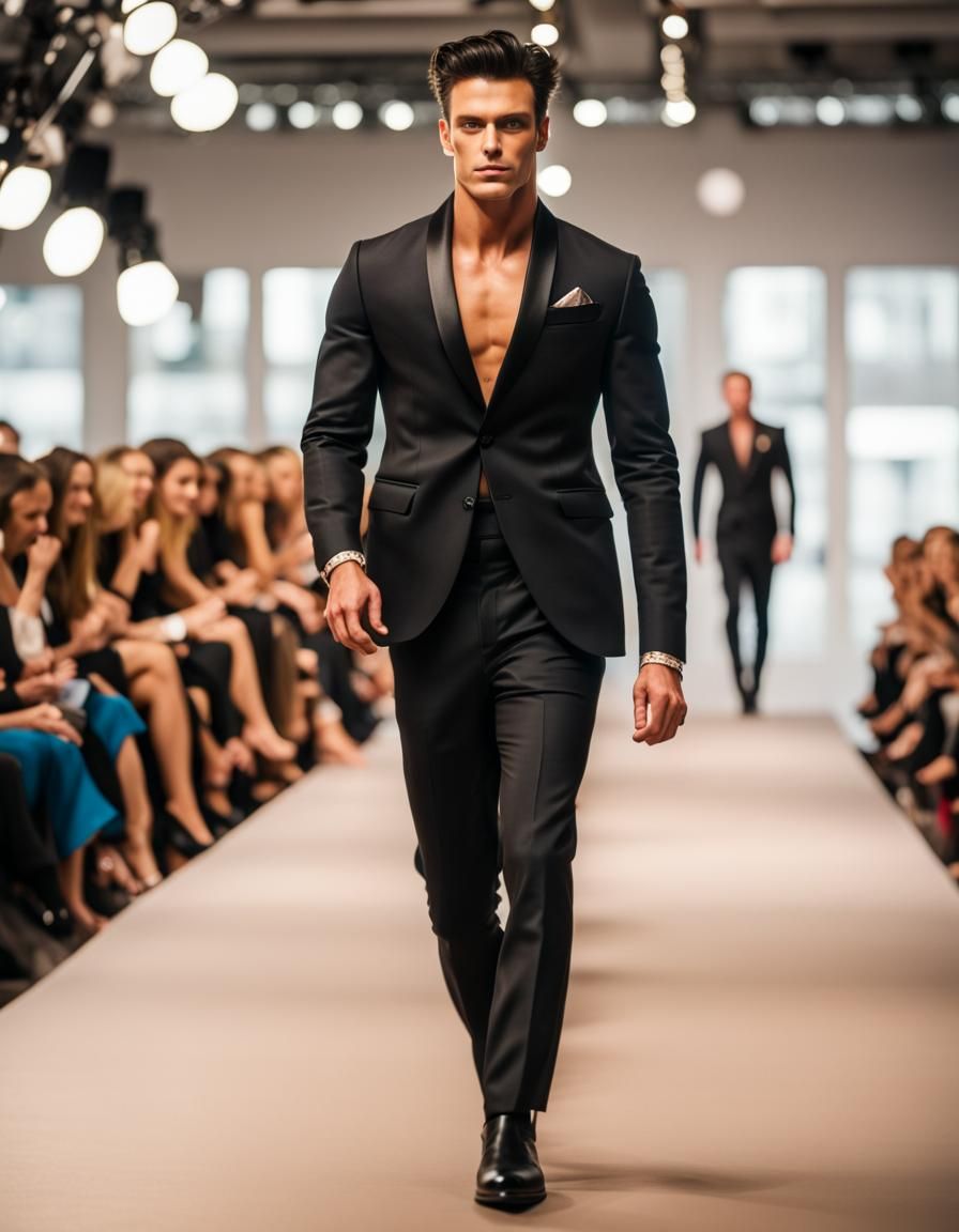 Man at a fashion show