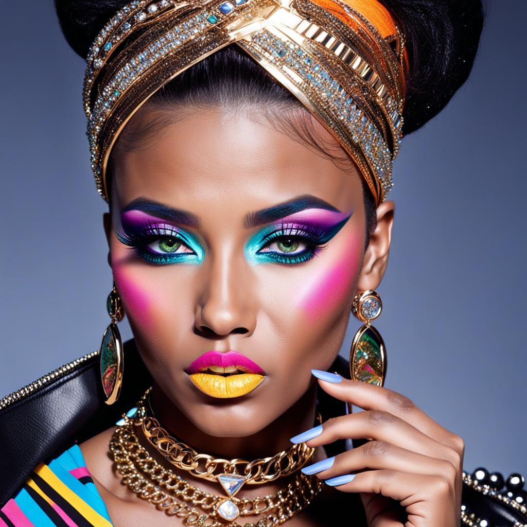 Hip Hop Makeup model