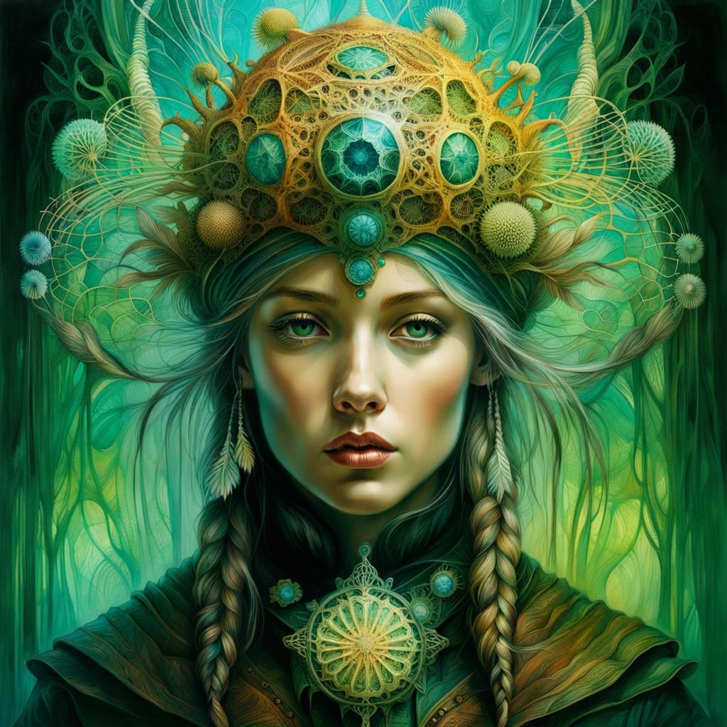 Surreal Anatomical Illustration in Mixed Media Style