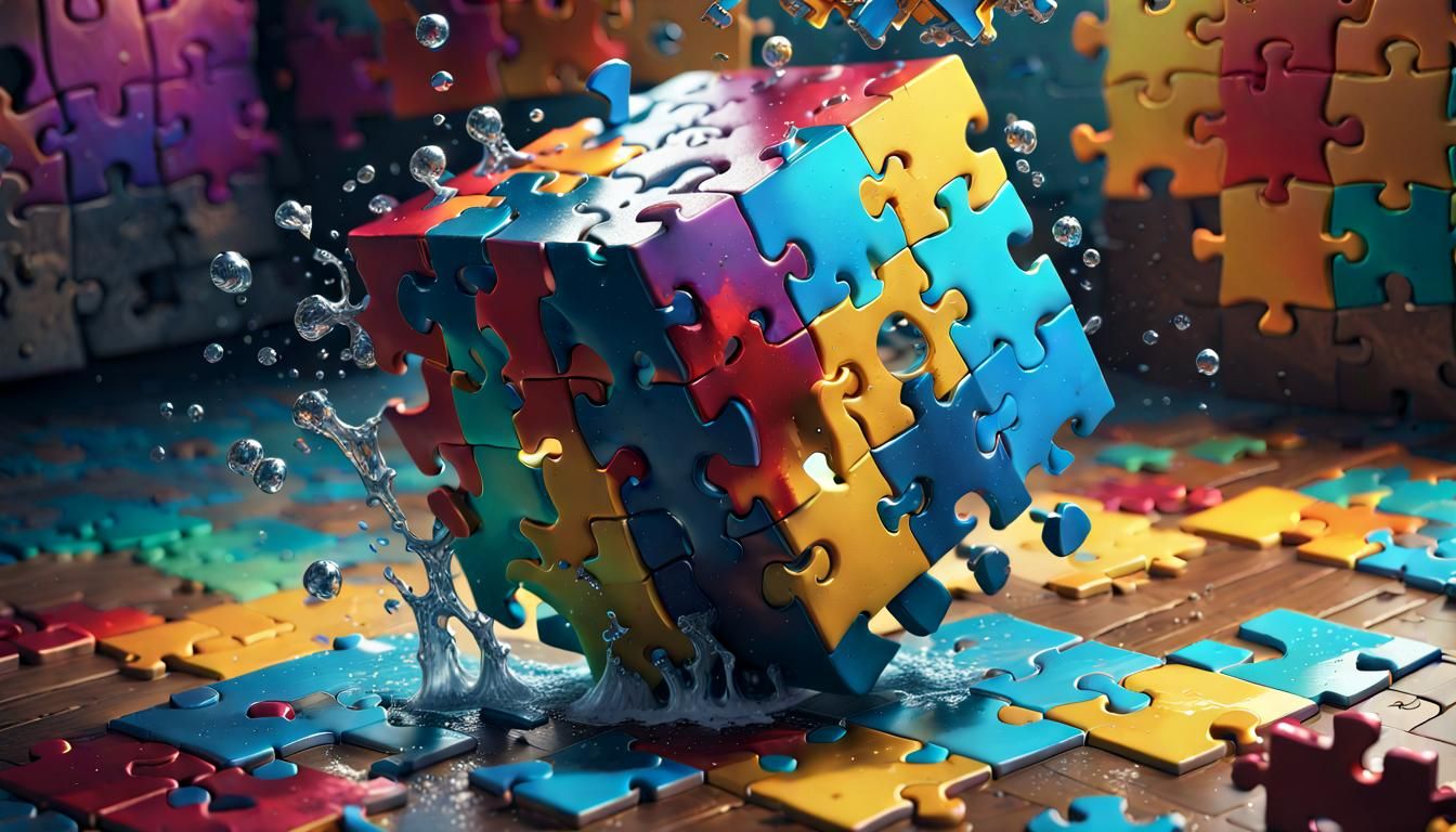 Hyperrealistic Jigsaw Puzzle with Missing Pieces