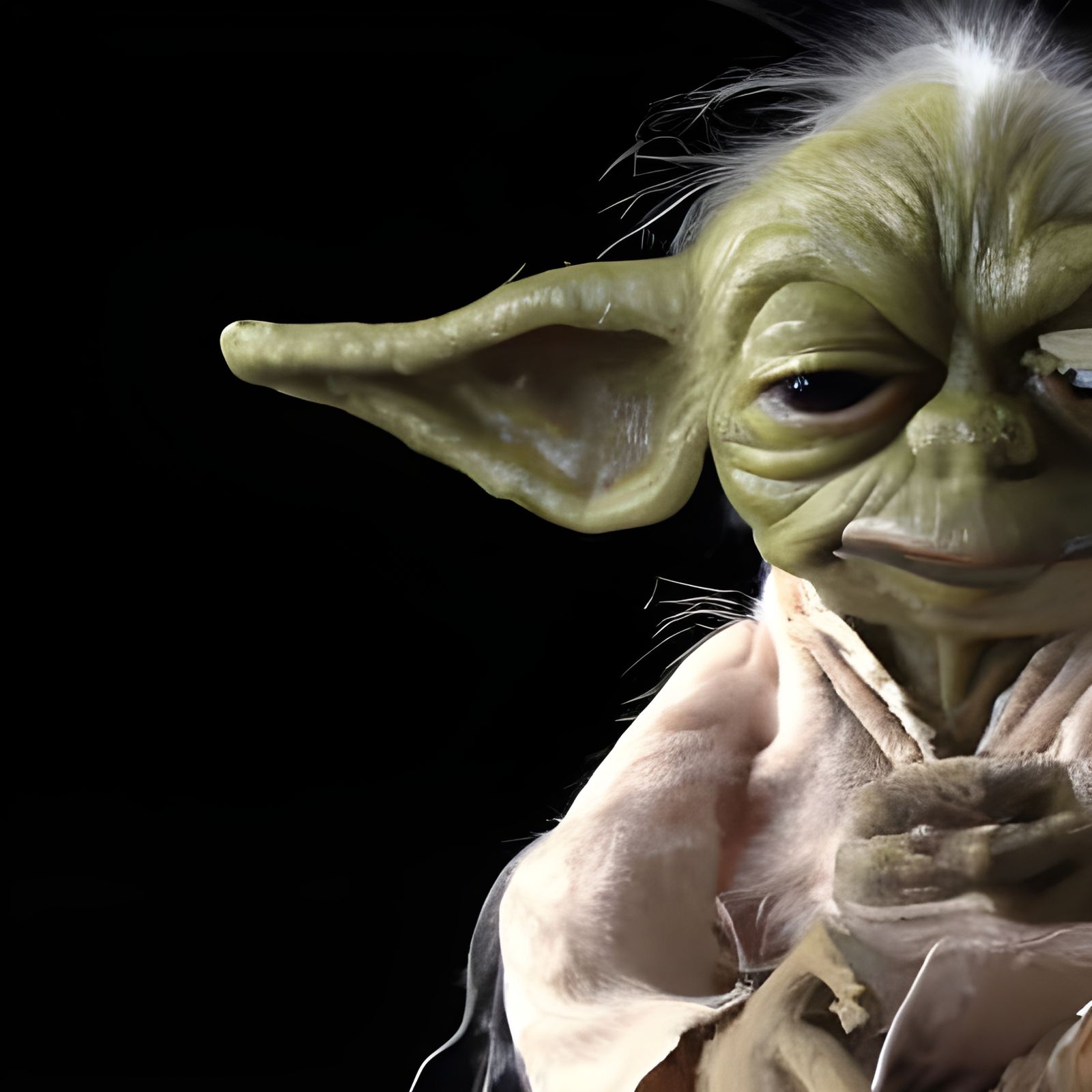 "Old, I am. Happy, I was."