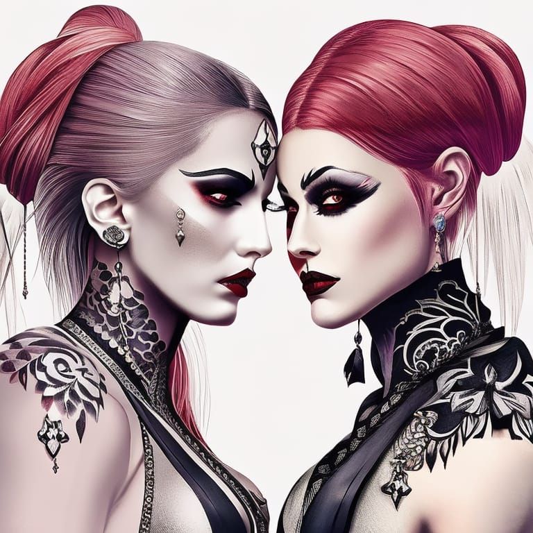 Tattooed Bodies, Piercings, Gothic Makeup