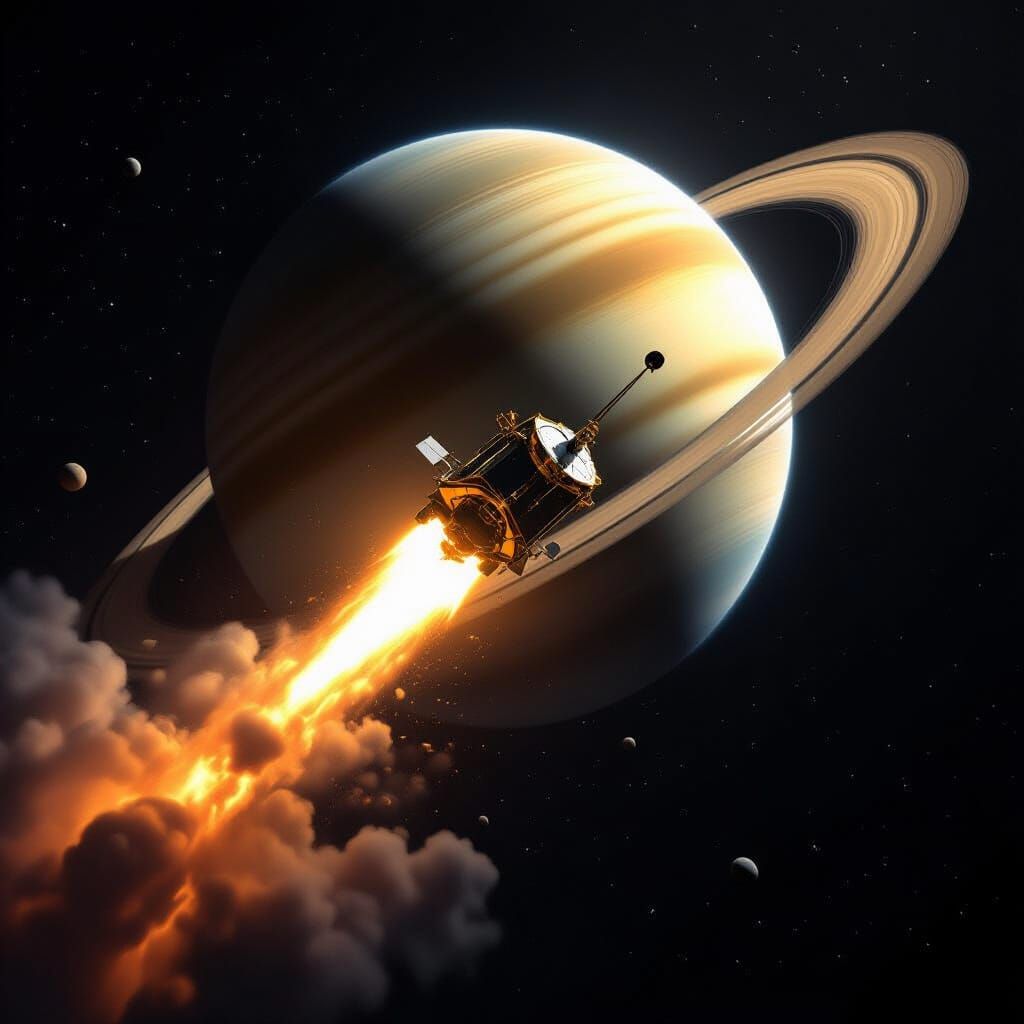Cassini Spacecraft Plunges into Saturn's Atmosphere