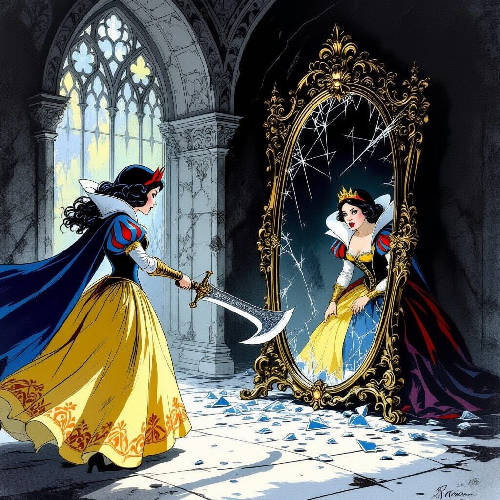 Snow White's Axe Duel with the Evil Queen