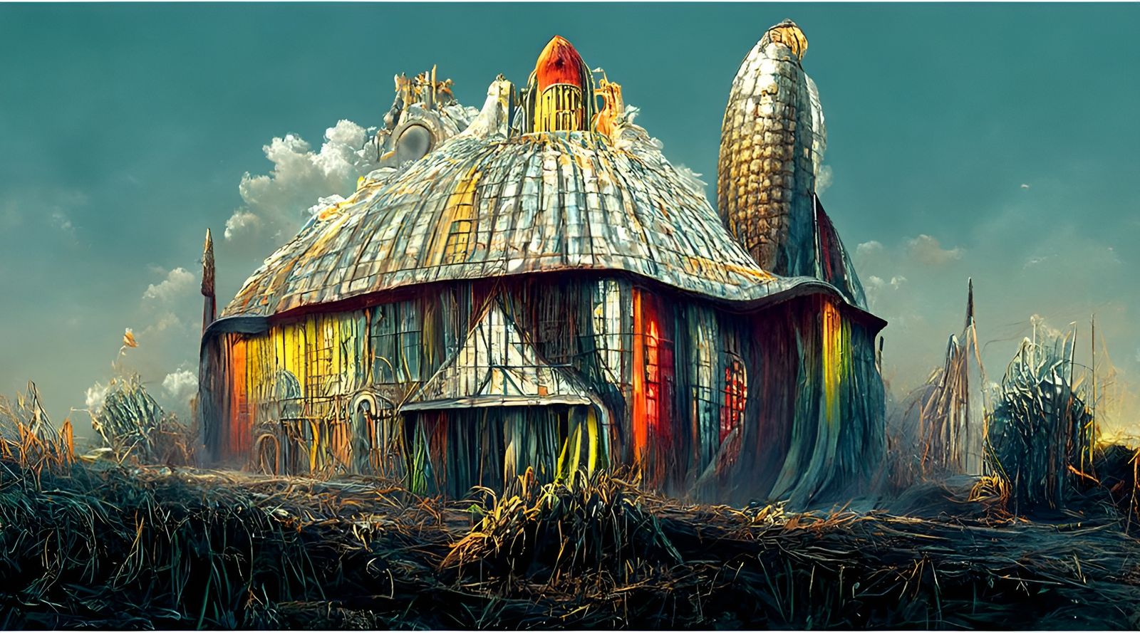 Steampunk Corn Palace by Studio Ghibli