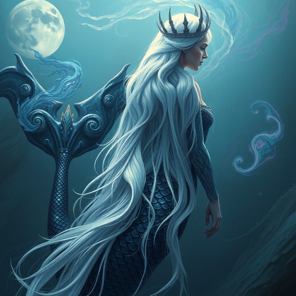 Merfolk Queen Fantasy Concept Art