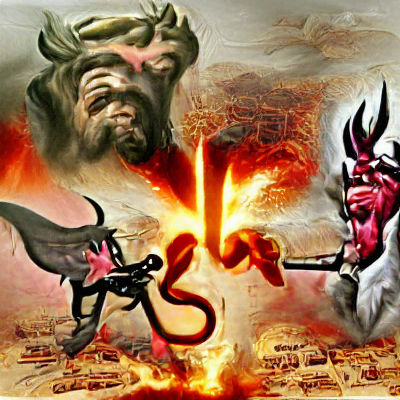 Powerful Image of War and Human Conflict