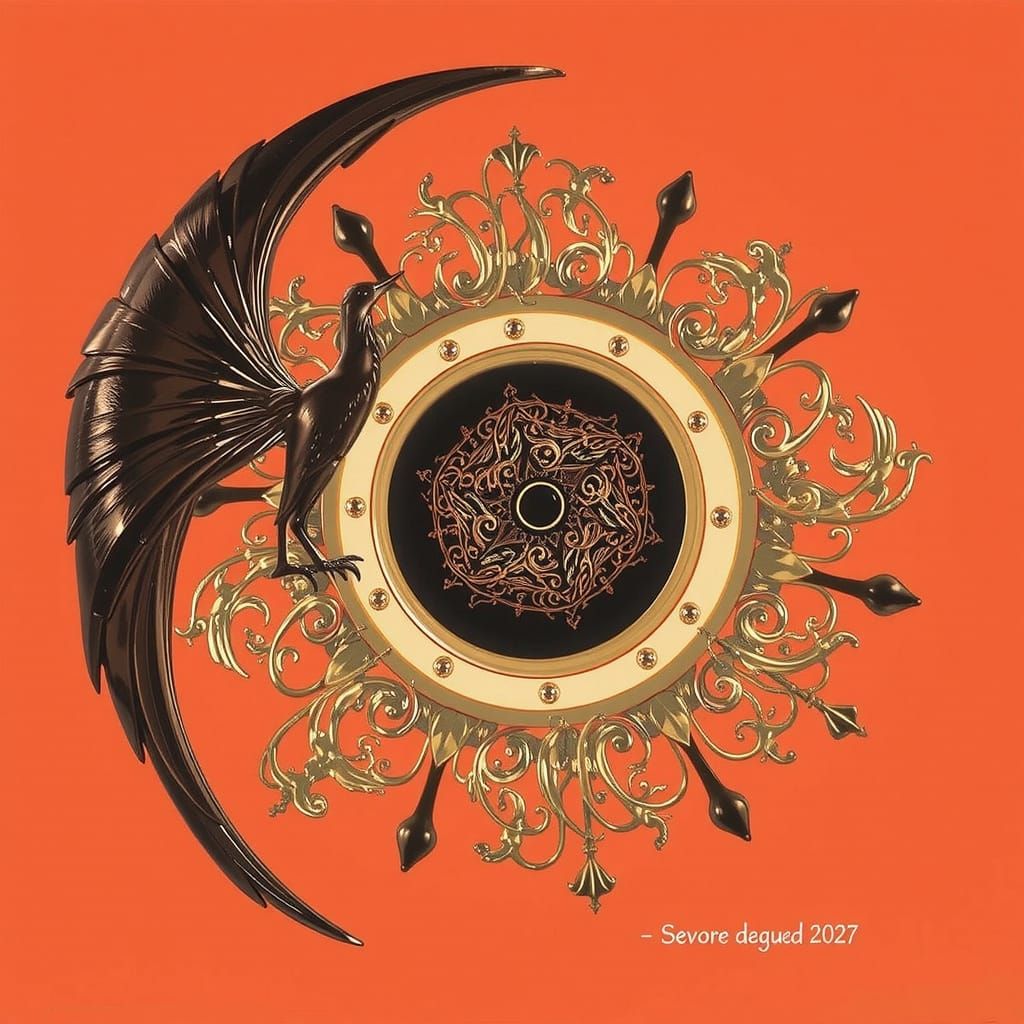 Luxurious Gold and Silver Filigree with Soft Light