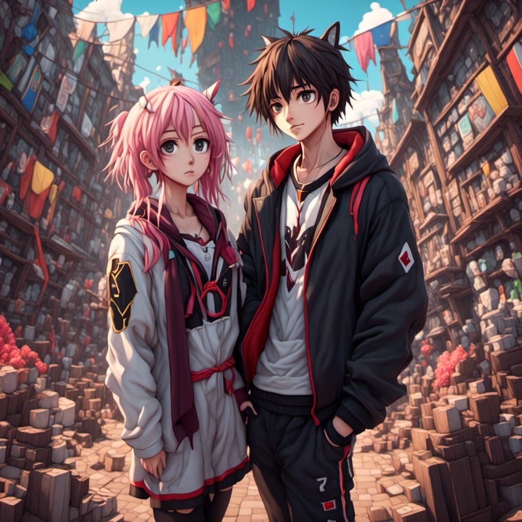 Dynamic Anime Portrait: A Crazy Scene Unfolds