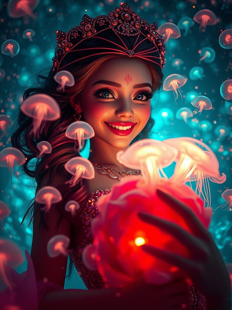 Stunning Mermaid in 32K Colorful Art Wallpaper