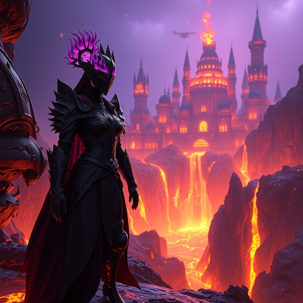 Flame Princess Reigns Supreme in Fiery Kingdom