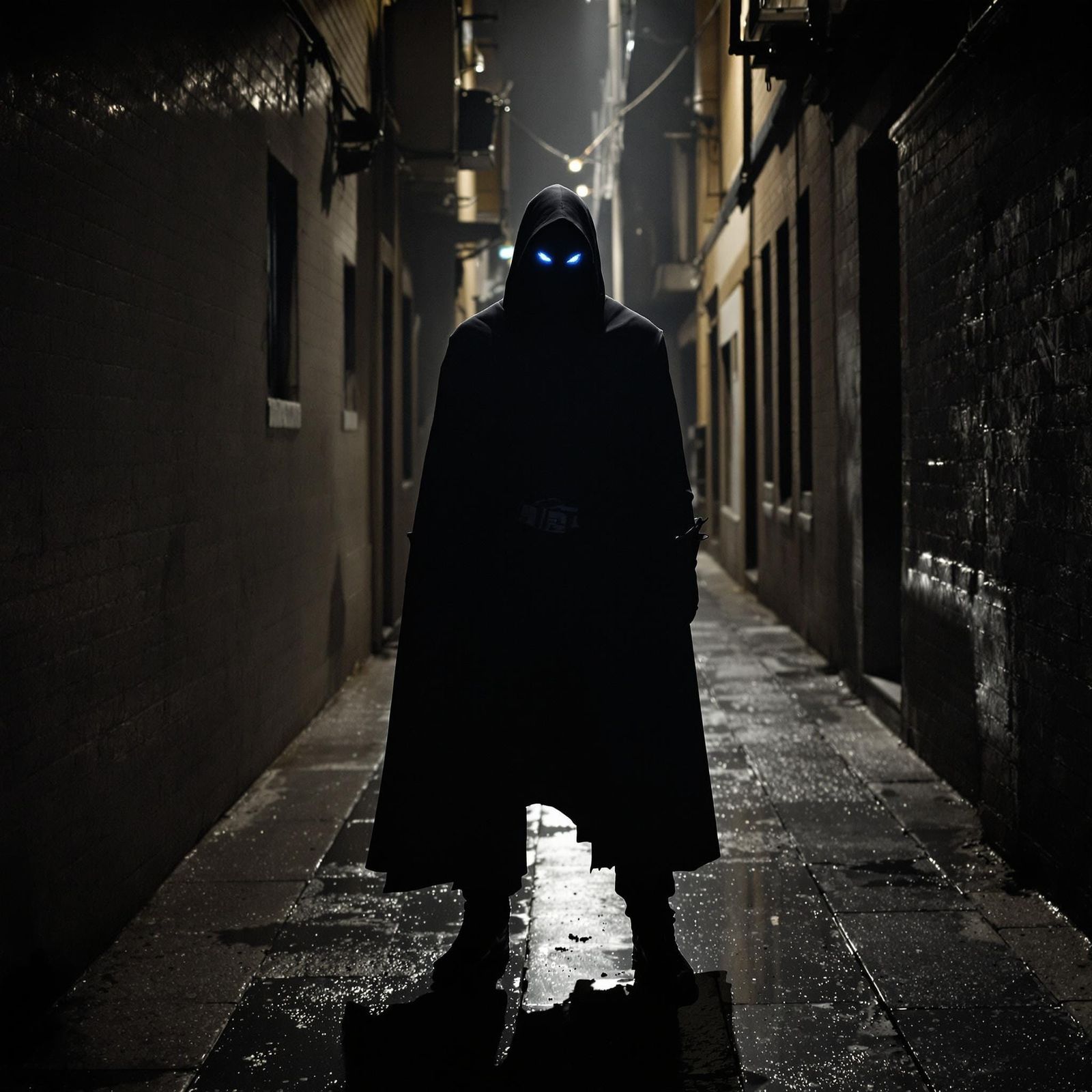 The Phantom in a Dark Alleyway, Cinematic Lighting