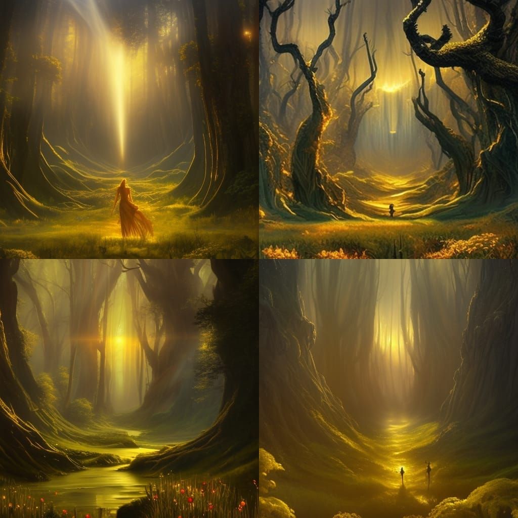 Golden Fields of Gods: Dark Fantasy Concept Art