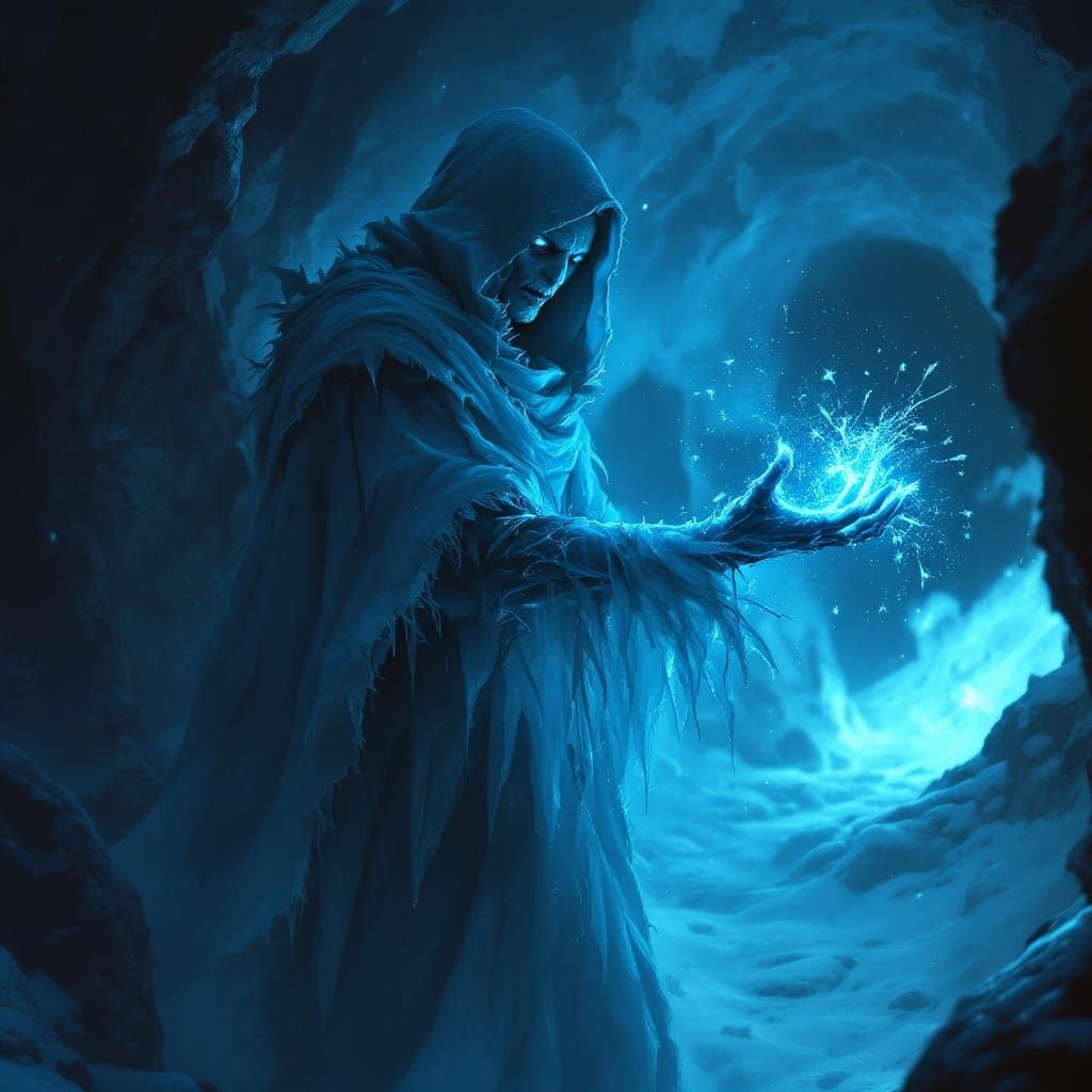 Surreal Cultist in Frostbound Shrine