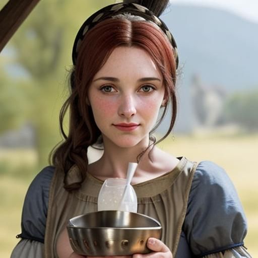 Medieval tavern wench