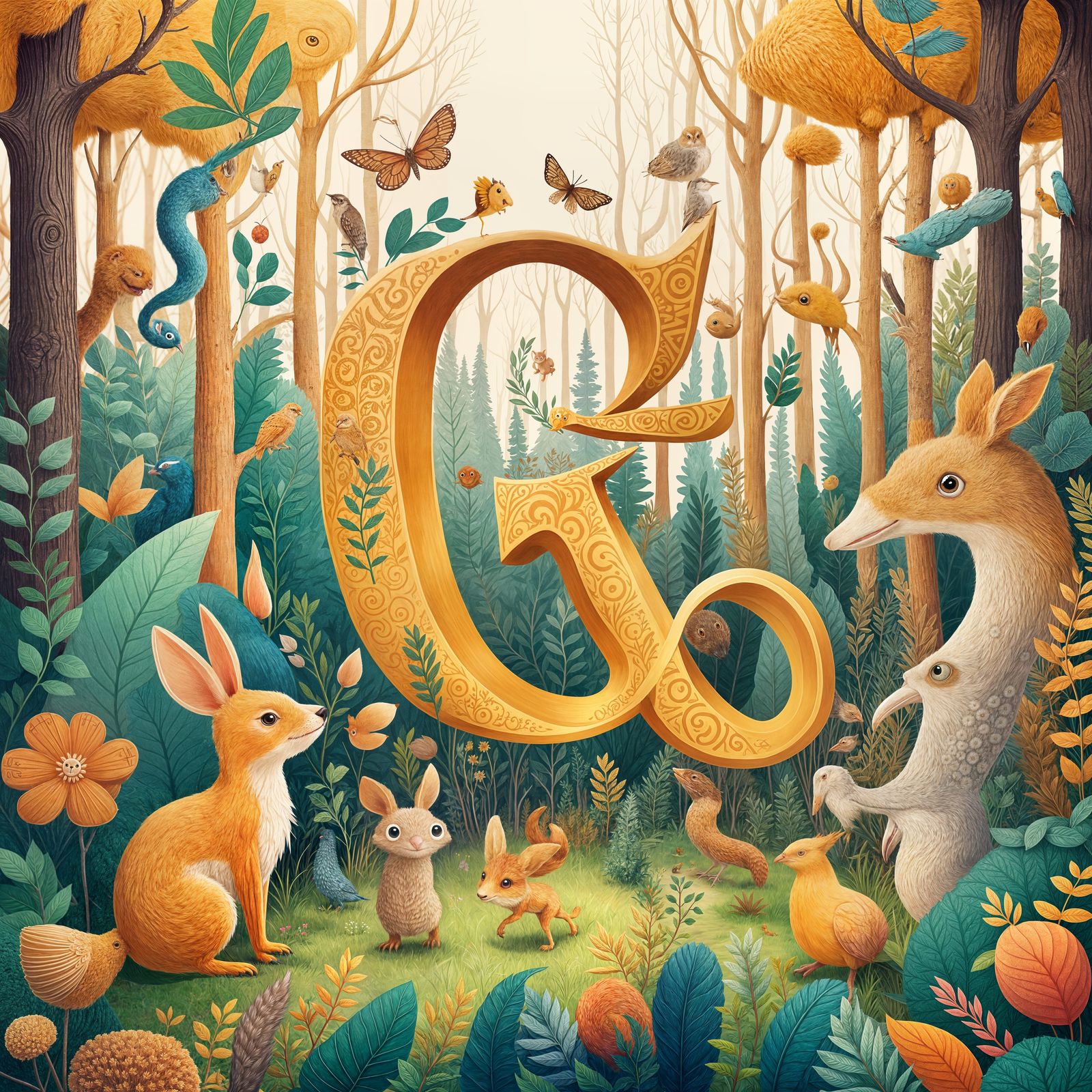 Alphabet Animals: Creative Letter Illustrations