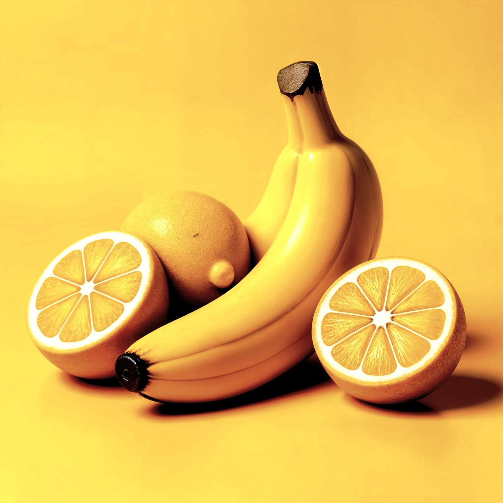 Photorealistic Image Dominated by Yellow Color