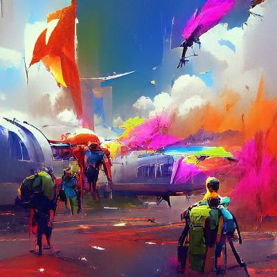 Colorful Concept Art Trending on ArtStation