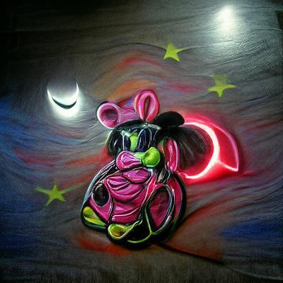 Simple Minnie Mouse Cartoon Rendering
