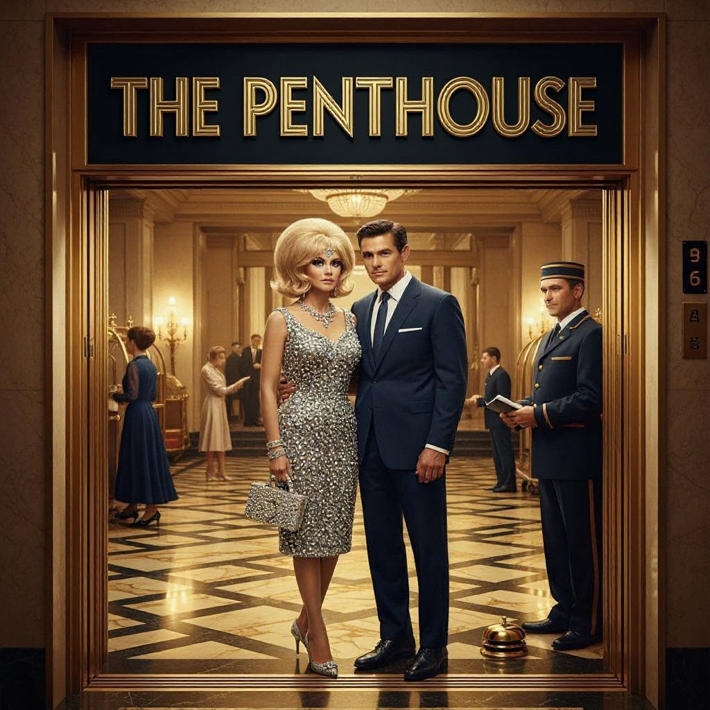 Vintage Movie Poster of The Penthouse in Hollywood Style