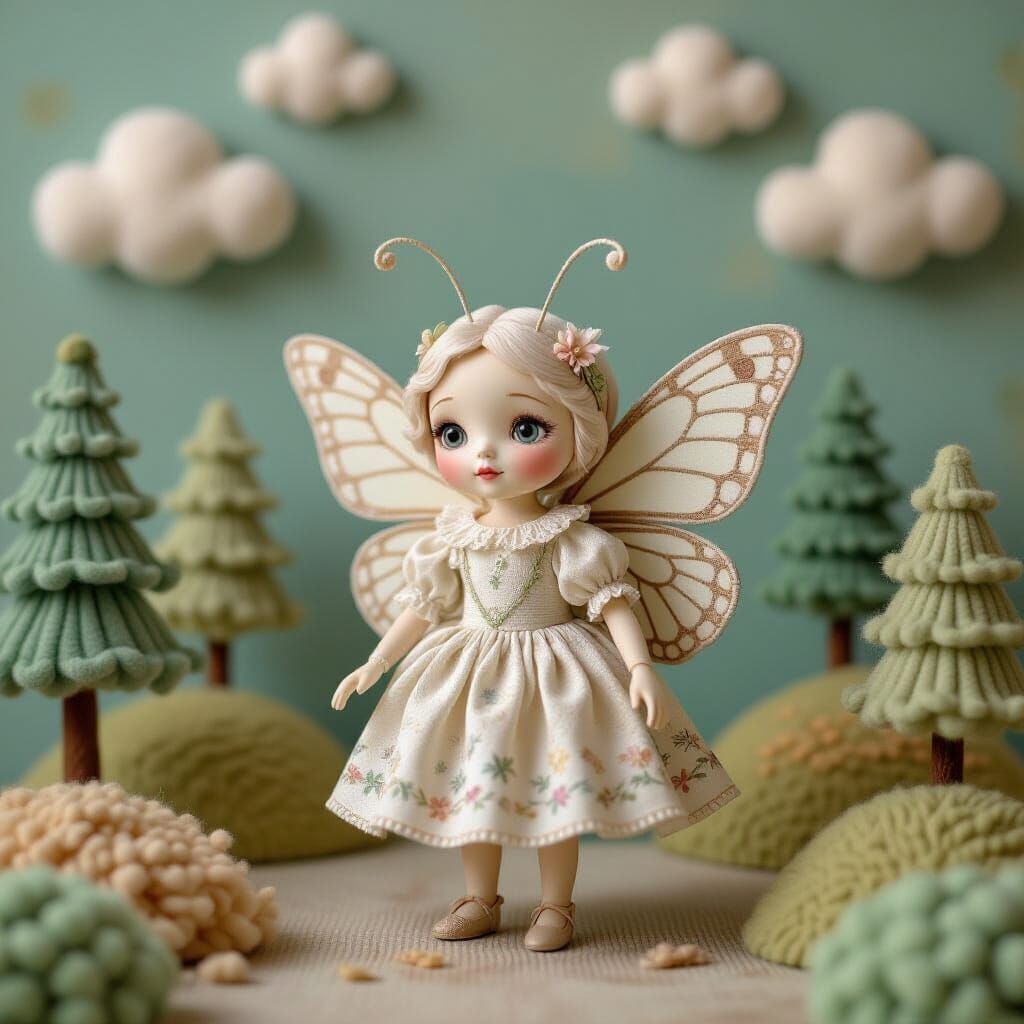Butterfly Doll in Fantasy Puppet Theater