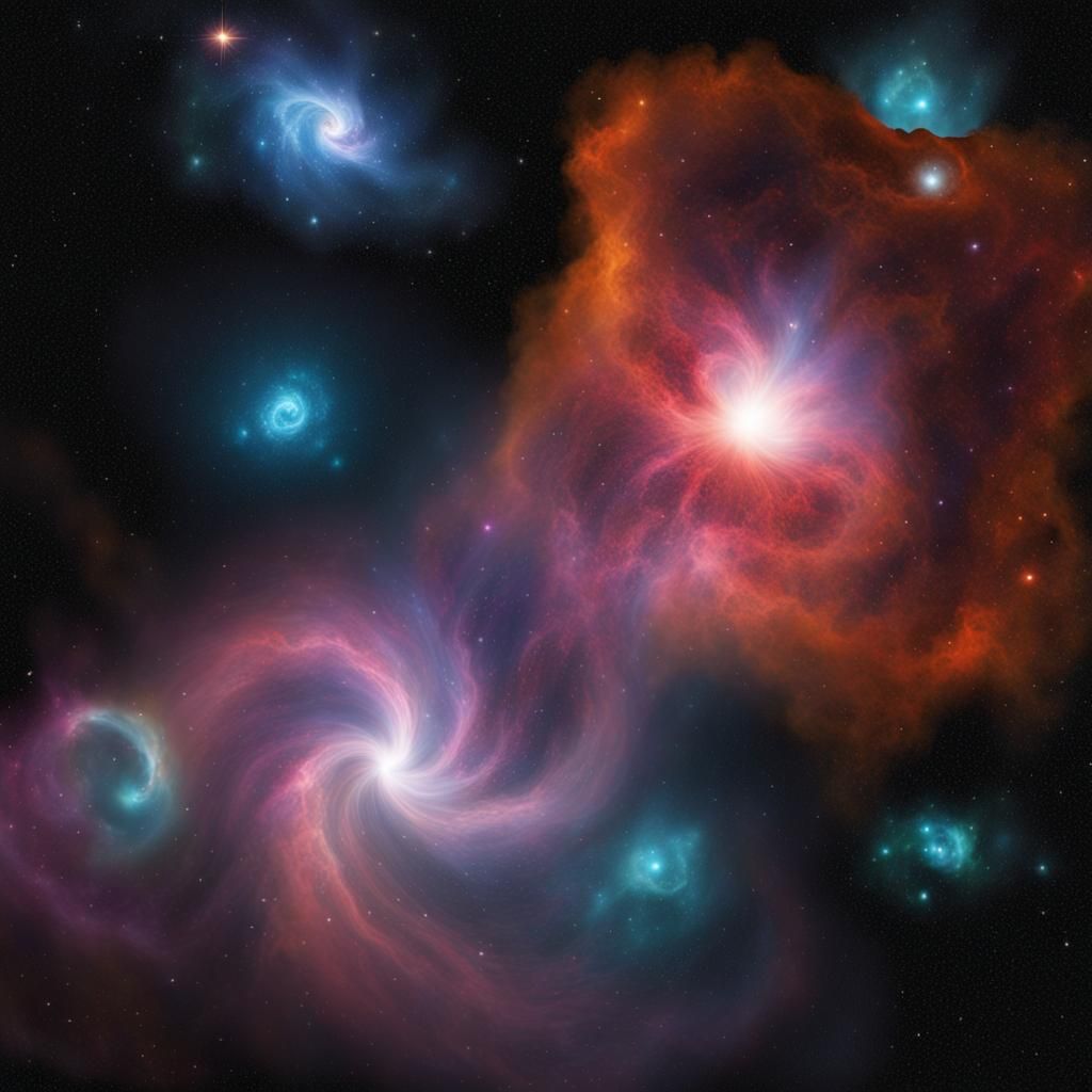 Spectacular Nebulae Swirling Around a Black Hole