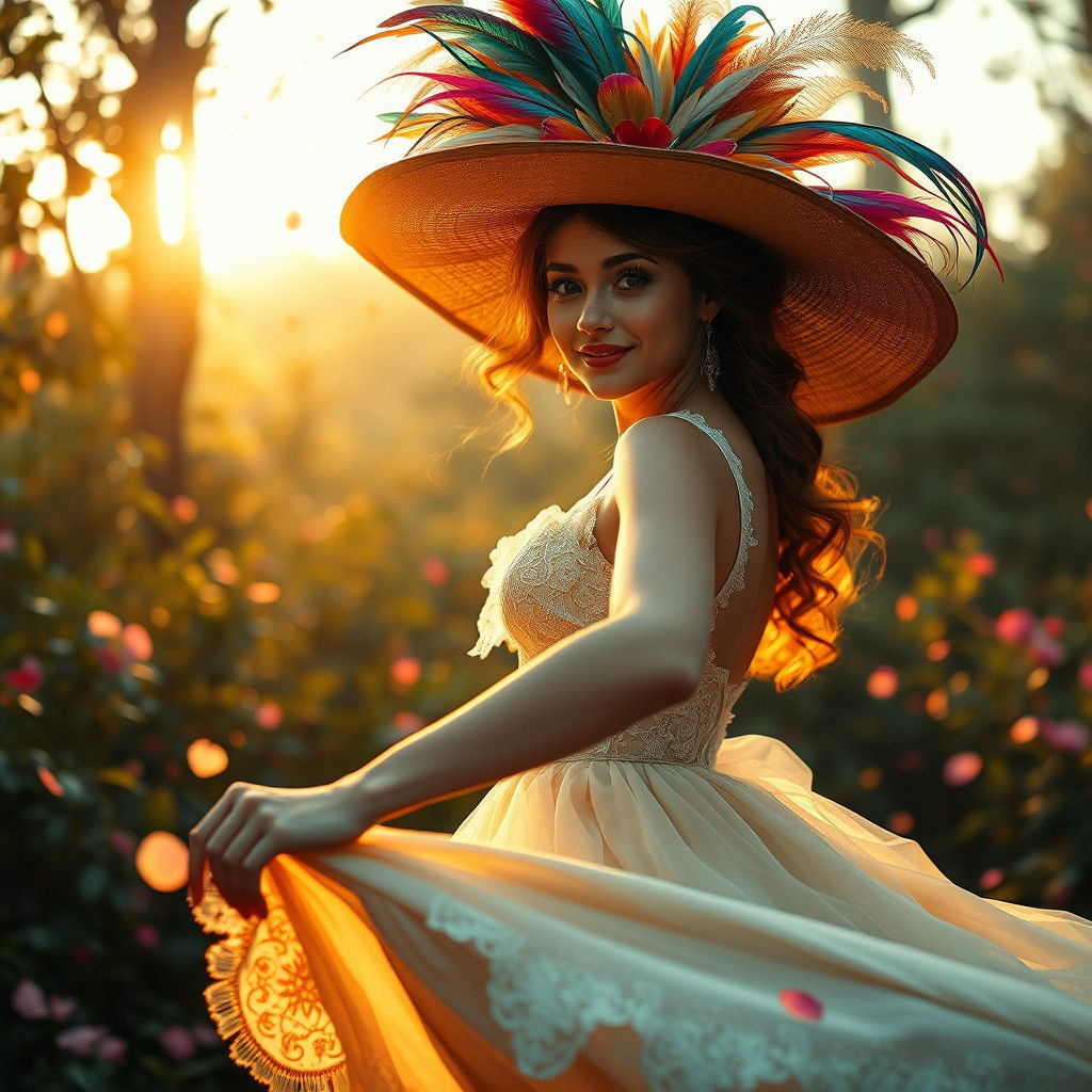 Enchanted Forest Dancer in Syd Mead Style