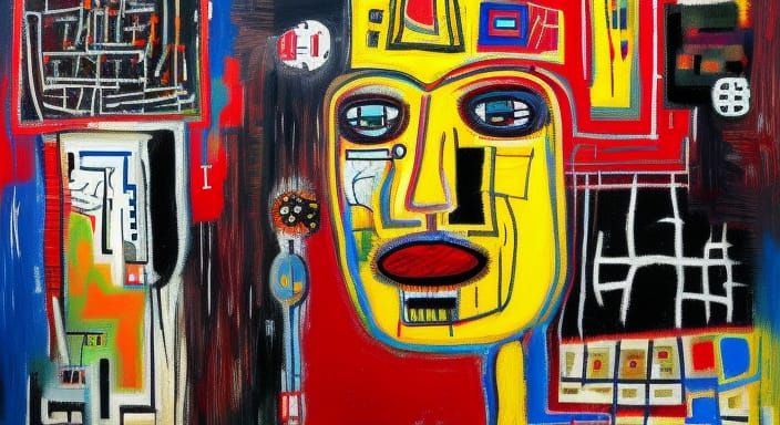 Artificial Intelligence as Maximalist Geometric Fauvism Pain...