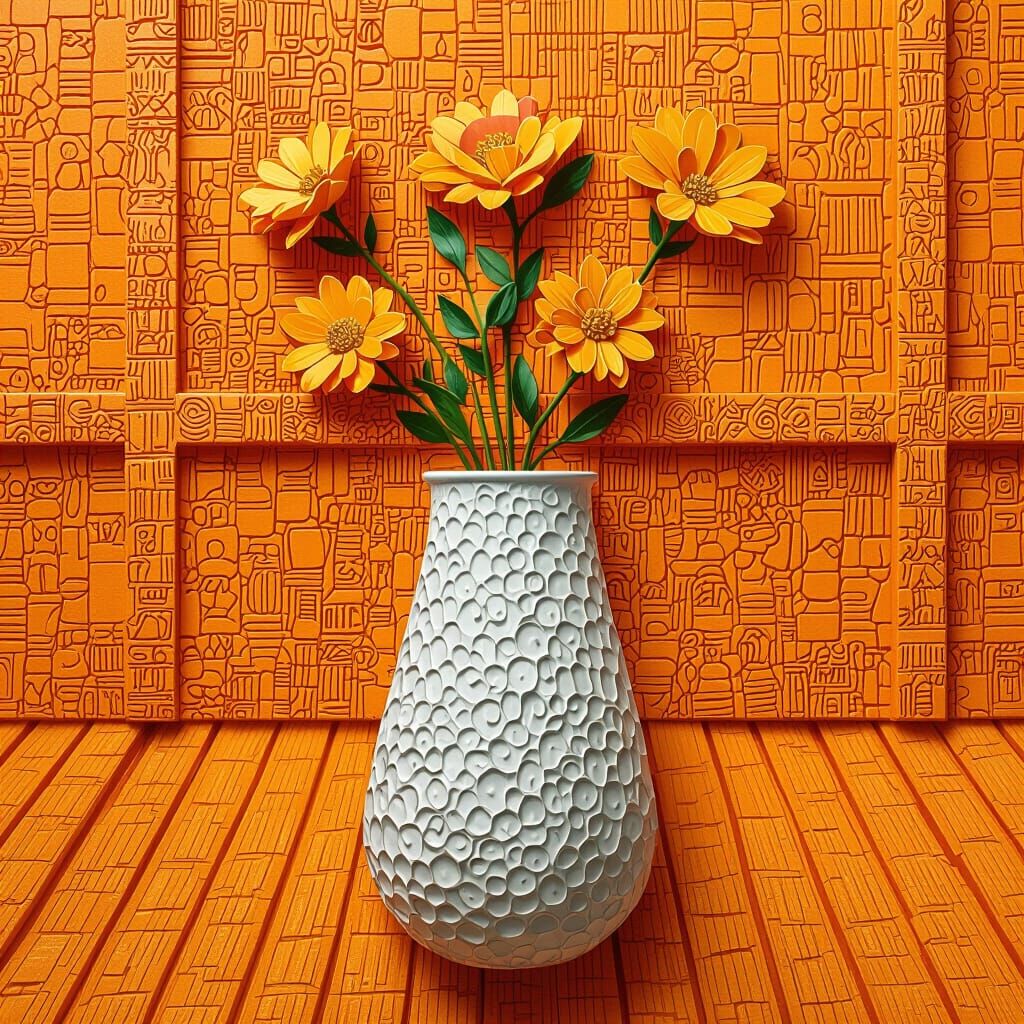 Person Duplicating Photo in Futuristic Digital Art